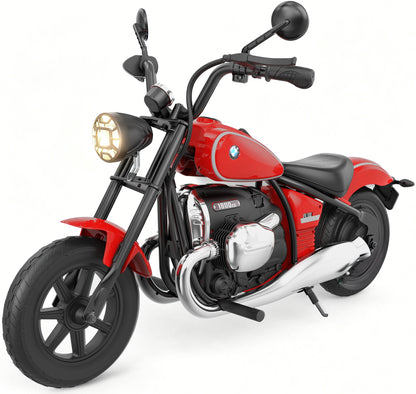 SaveJoy BMW Licensed 24V 9Ah Kids Ride On Motorcycle, Powered Off-Road Electric Dirt Bike with Removable Training Wheels and Suspension for Boys Girls Ages 3-8