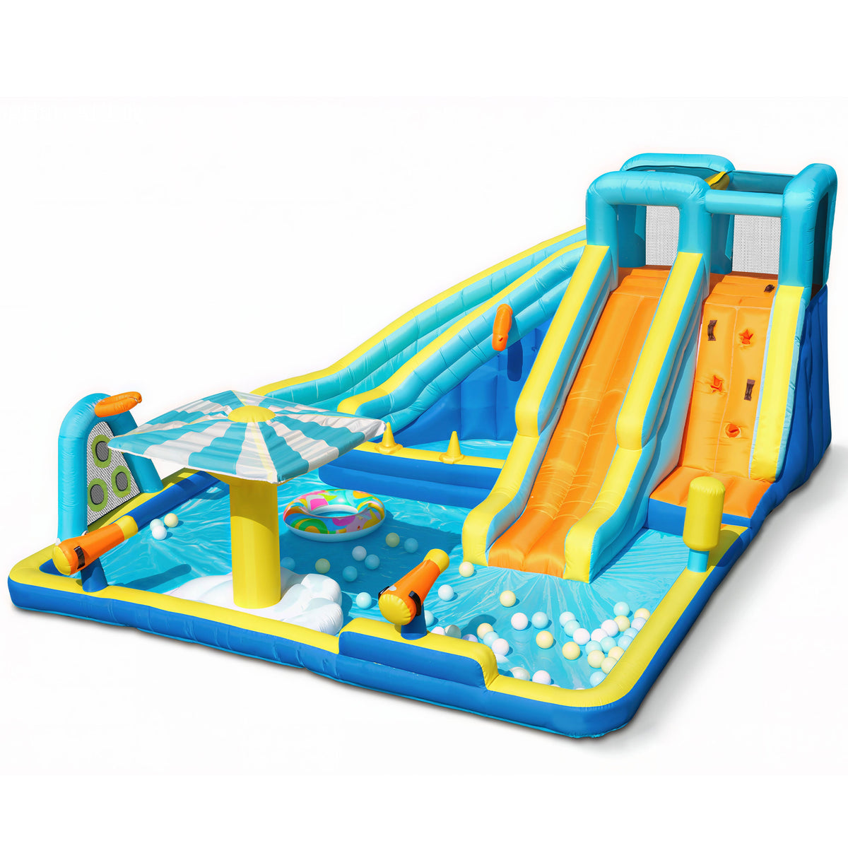 SaveJoy Bounce House with Blower, Inflatable Water Silde for Kids, Jump House Outdoor Toys for Backyard, 93245T