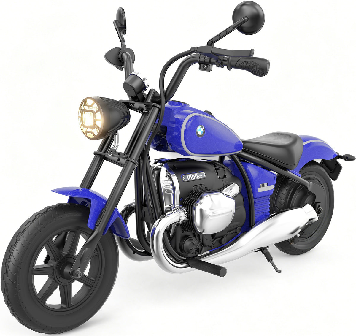 SaveJoy BMW Licensed 24V 9Ah Kids Ride On Motorcycle, Powered Off-Road Electric Dirt Bike with Removable Training Wheels and Suspension for Boys Girls Ages 3-8