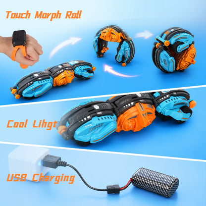 SaveJoy Gesture Sensing Remote Control Car, RC Twist Stunt Car, RC Car Deformed Car Toys for Boys Kids age 6-12 Birthday Gift