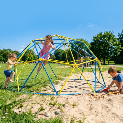SaveJoy 12FT Climbing Dome for Kids, Toddler Play Set Outdoor Playground, Geometric Dome Climber Climbing Toys, Supports up to 800lbs
