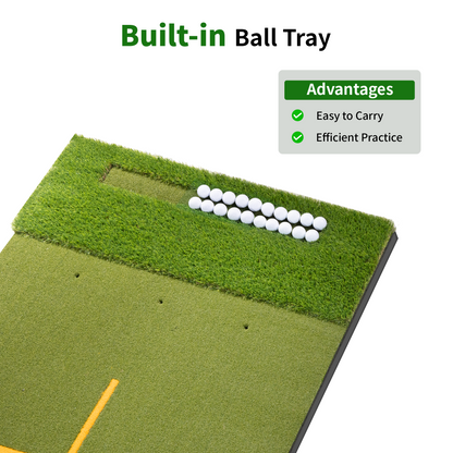 ORFELD Golf Mat, 5.2x4ft Putting Green Practice Hitting Mat for Indoor Outdoor, Artificial Turf Mat Gifts for Men & Golfers