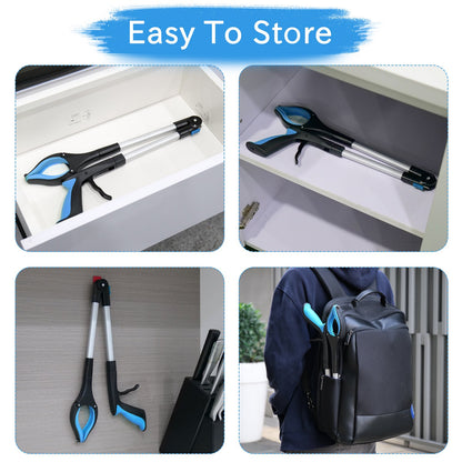 Reacher Grabber Tool, ORFELD Lightweight Handy Trash Claw Grabber Reaching Assist Pick up Tool Blue