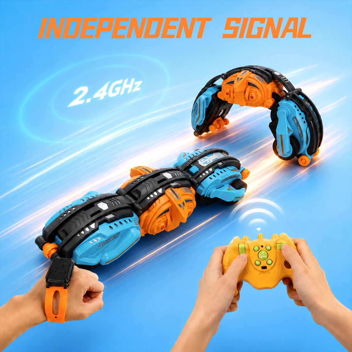 SaveJoy Gesture Sensing Remote Control Car, RC Twist Stunt Car, RC Car Deformed Car Toys for Boys Kids age 6-12 Birthday Gift