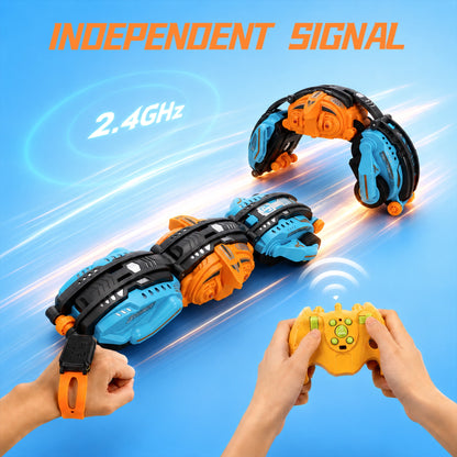 SaveJoy Gesture Sensing Remote Control Car, RC Twist Stunt Car, RC Car Deformed Car Toys for Boys Kids age 6-12 Birthday Gift