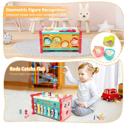 ORFELD Learning Toys 8 in 1 Baby Busy Toys Toddler Educational Gifts for Kids 1- 3Y Boys & Girls