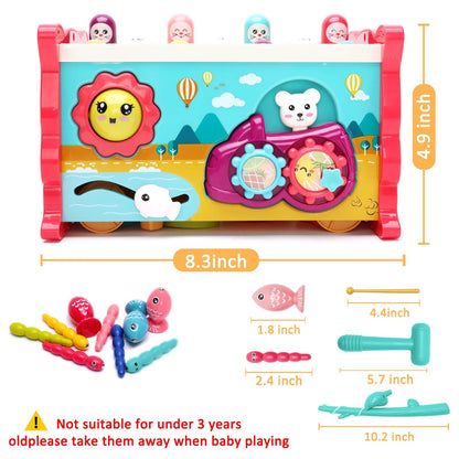 ORFELD Learning Toys 8 in 1 Baby Busy Toys Toddler Educational Gifts for Kids 1- 3Y Boys & Girls