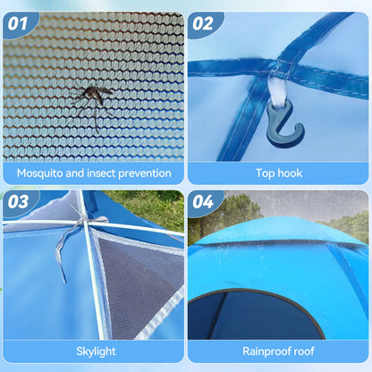 ORFELD Tents for Camping, Small Camping Tent Portable Instant Pop up Camping Tent for Outdoor Family All Season