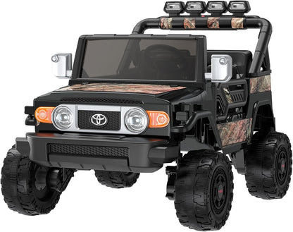 SaveJoy 24V 2 Seater Ride on Toys for Toddlers, TOYOTA FJ Electricos Cars for Kids with Remote Control