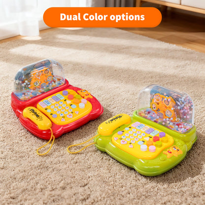 SaveJoy Baby Telephone Toy,All in One Educational Learning Toys,Toddler Phone with Music and light Gifts for Kids 3＋,Red
