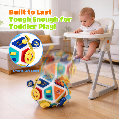 SaveJoy 22-in-1 Montessori Activity Cube, Sensory Busy Toy for Toddlers 3+, Interactive Learning Toy, Educational Gift for Boys and Girls