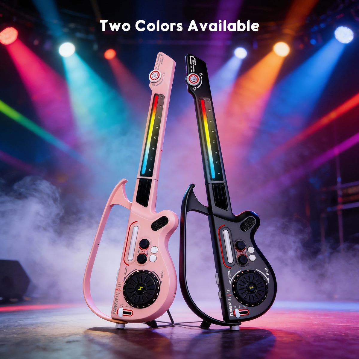 SaveJoy Kids Multi-Functional Electric Guitar Toy with Light & DJ Turntable,Rechargeable Bluetooth Musical Instrument for Toddlers Ages 3-7, Perfect Gift for Boys & Girls