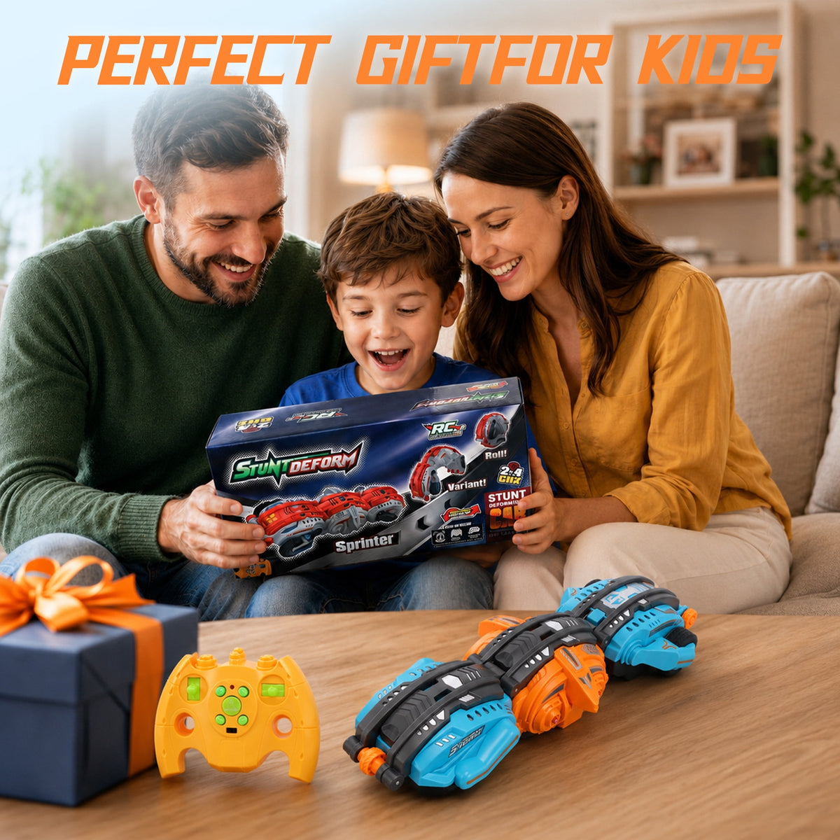 SaveJoy Gesture Sensing Remote Control Car, RC Twist Stunt Car, RC Car Deformed Car Toys for Boys Kids age 6-12 Birthday Gift