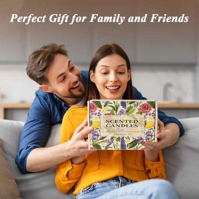 ORFELD Scented Candles Set, 4 Pack 32oz Soy Candles for Home Scented, Gifts for Women Men