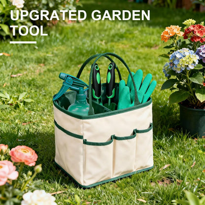 ORFELD 11 PCS Durable&Ergonomic Garden Tools Set ,Heavy Duty Gardening Tools Gardening Gifts for Women, Men