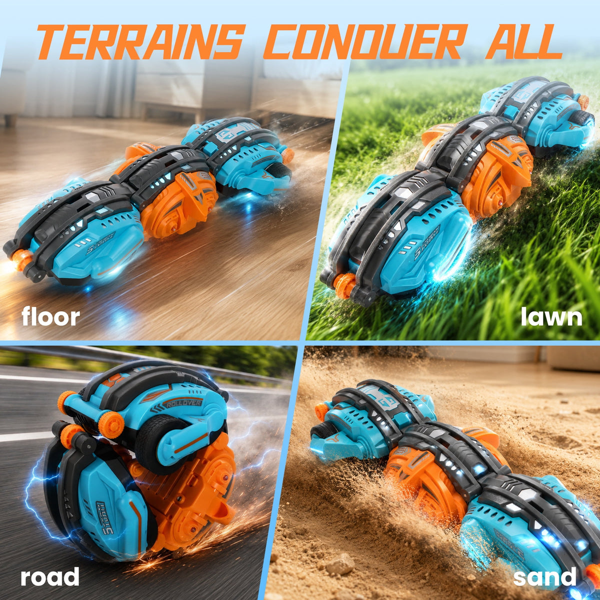 SaveJoy Gesture Sensing Remote Control Car, RC Twist Stunt Car, RC Car Deformed Car Toys for Boys Kids age 6-12 Birthday Gift