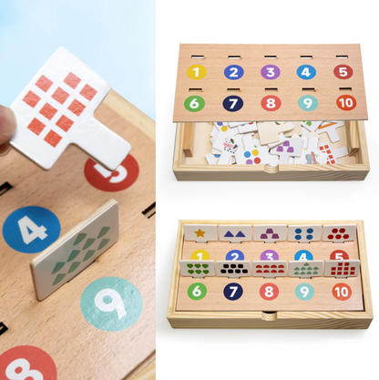 SaveJoy Montessori Wooden Shape Sorter for Toddlers, Cognitive & Fine Motor Skills STEM Toy, Perfect Birthday Gift for Kids
