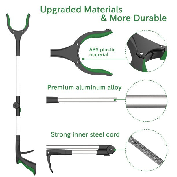 ORFELD Foldable Trash Picker Grabber, 32" Reachers and Grabbers for The Elderly