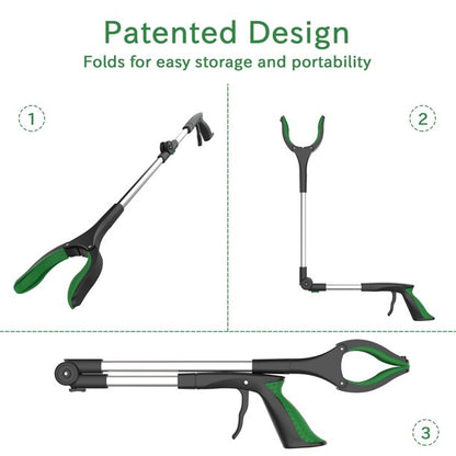 ORFELD 32" Folding Grabber Reacher, Extra Long Arm Extension Reaching Tool for The Disabled