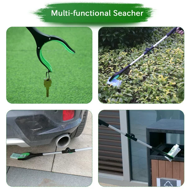 Grabber Reaching Tool, ORFELD 32" Foldable Reacher with 90º Rotating Head, Reaching Aid Tool for Trash Pickup